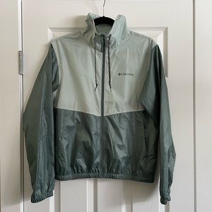 Columbia Windbreaker Jacket - Women’s XS Colorblock Green